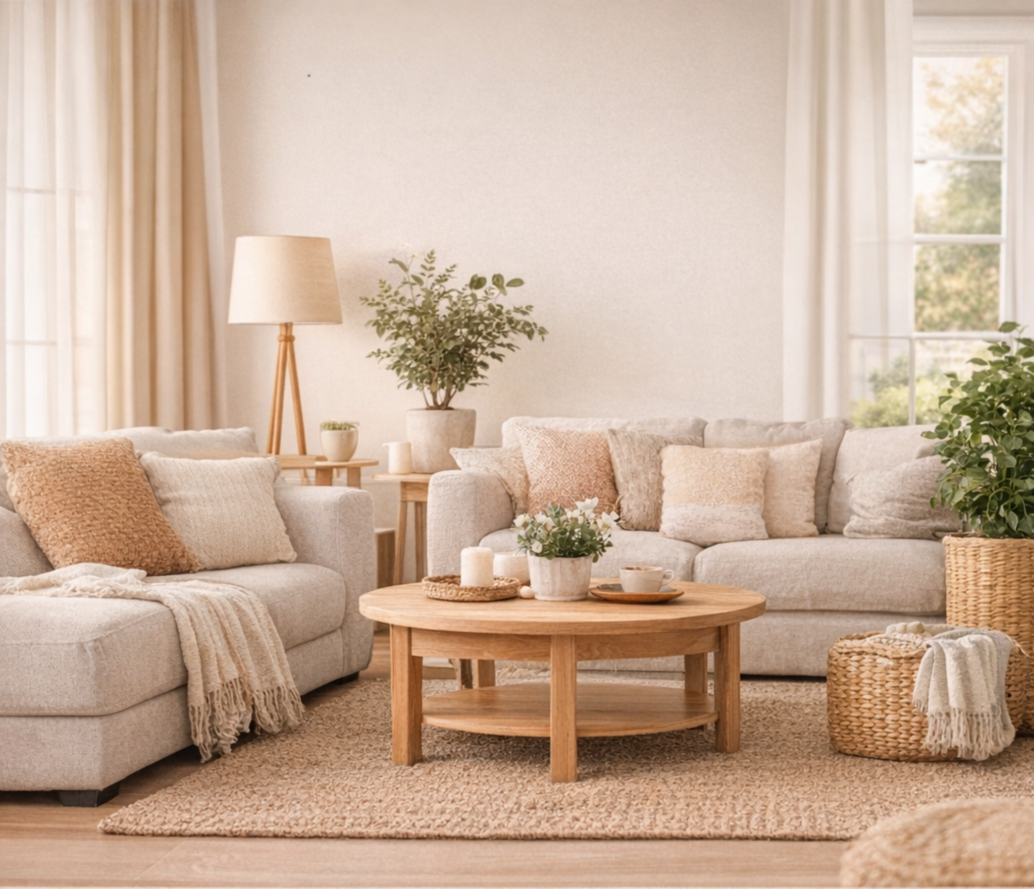 Intérieur clair et apaisé